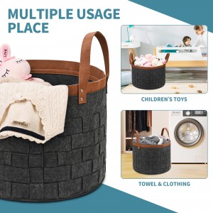 Woven Kids Laundry round and   cube  Toy Tools Animal  Storage Basket set