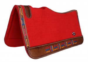 Handcrafted Synthetic Felt Performance Saddle Pad with Wear Leathers for Horse Saddle Pad