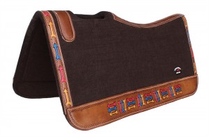 Handcrafted Synthetic Felt Performance Saddle Pad with Wear Leathers for Horse Saddle Pad