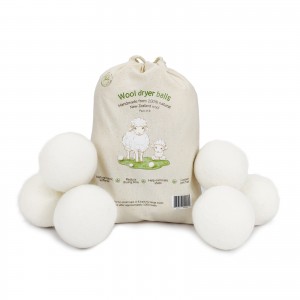 100% Pure New Zealand Wool Drying Balls for Laundry and Washing Drier Machine