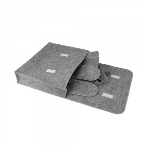 Hot Sales New Washable Sauna Hat Set of 5 RPET Felt Sauna Hat Set Mat Glove Slipper Bag Sauna Hat