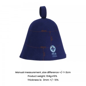 Unisex Custom Color Uni-body Steaming Sauna Hat Unstitched Fedora for Bath House Head Protection
