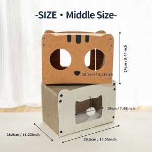 Toasty Acoustic Panel Cat Bed – Cute Felt Cat Cave House, Popular Customized Pet Bed for Indoor Cats & Pet Accessories