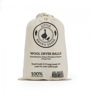 New Arrivals 6 Pack Eco Friendly Wool Dryer Balls for Laundry Machine in Cotton Bag