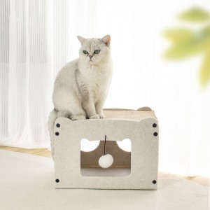 Toasty Acoustic Panel Cat Bed – Cute Felt Cat Cave House, Popular Customized Pet Bed for Indoor Cats & Pet Accessories