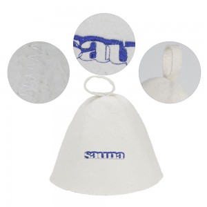 Eco-Friendly Wool Sauna Hats, Design Logo, Heat-Resistant, 10+ Colors