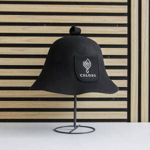 Professional Unisex Wool Felt Sauna Hat 100% Merino Wool Anti-Heat Head Cap for Adult Spa Protection