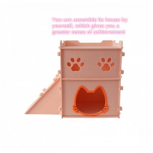 Hot selling Acoustic Panel Cat Bed – Warm Cozy Felt Cat Cave, New Popular Pet House for Indoor Dogs & Cats Multi Color