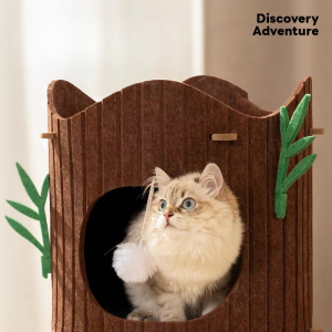 New Design Acoustic Panel Cat Bed – Warm Cozy Felt Cat Cave, Eco-friendly Pet House for Indoor Cats & Small Dogs Multi Color