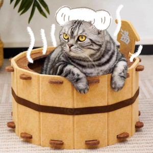 Warm Acoustic Panel Cat Bed – Customized Felt Cat Cave, Cozy Durable Pet House for Indoor Pets & Pet Accessories