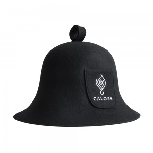 Professional Unisex Wool Felt Sauna Hat 100% Merino Wool Anti-Heat Head Cap for Adult Spa Protection