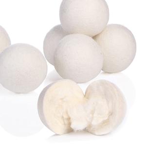 Premium White New Zealand Organic Sheep 100% dryer ball wool felt dryer ball for laundry