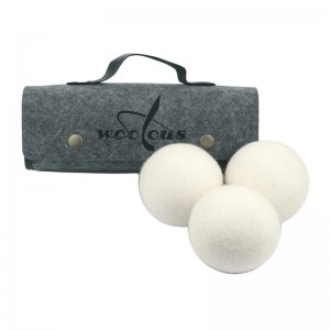 Premium White New Zealand Organic Sheep 100% dryer ball wool felt dryer ball for laundry