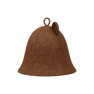 Hot Sale Wool Felt Sauna Cap Unisex Adult Anti‑Heat Protection for Sauna & Spa Treatments