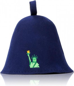 100%Merino Wool Sauna Hat with Elegant Embroidery and Accept Customized Logo and Color Which Used in Bathroom and Sauna Room