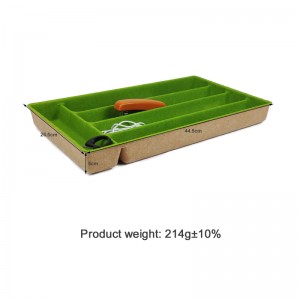 Felt storage bins double color felt desk organzier