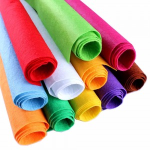 Natural Wool Felt Hard Pressed Thick Medium Korean Hard Felt Fabric Polyester 1.2mm 3mm Colorful Crafting Hard Felt