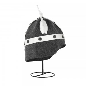 Sauna Hat Viking Model 100% Wool Felt Sauna Hat Sauna Hat Felt for Men and Women, Viking