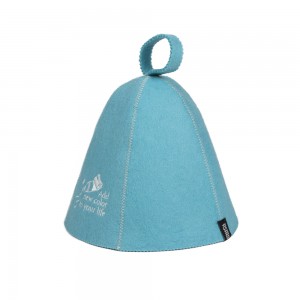 Hot Sale Wool Felt Sauna Cap Unisex Adult with Anti-heat Protection for Sauna Room and Spa