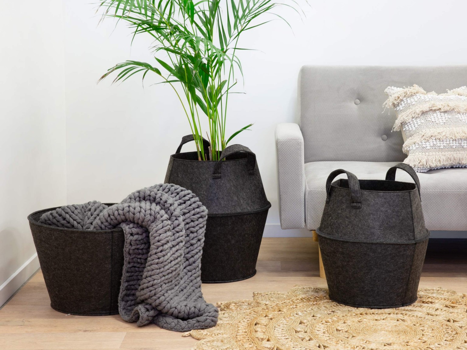 New 2019 trending product foldable felt laundry storage basket Featured Image