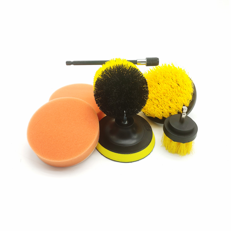 Original Factory Wool Sauna Hat - 8 Piece Power Scrubber Cleaning Brush Set – Rolking