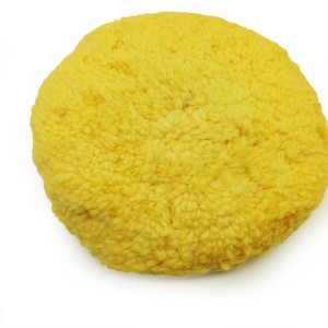 Wholesale Cheap White and Yellow Wool Polishing Pads Wool Buffing Pad 8 Inch Polishing Pad For Car