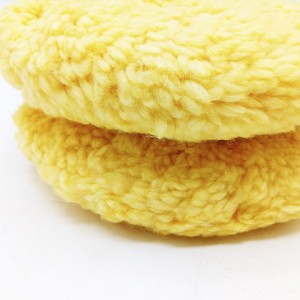 Wholesale Cheap White and Yellow Wool Polishing Pads Wool Buffing Pad 8 Inch Polishing Pad For Car