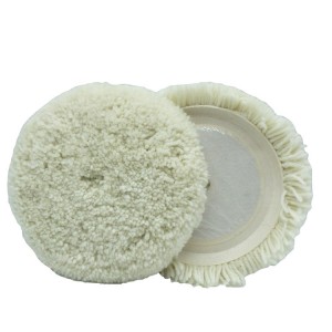 High Quality 7” Single Sided Wool Polishing Pad Sanding Disc 5/8″ Bolt 100% Wool polishing pad car