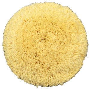 Factory Yellow White 7 Inch 100% Wool Pad Buffing Pads Disc Car Single Side Wool Polishing Pad