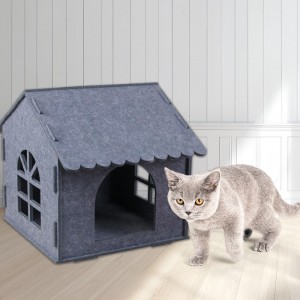 Warm Acoustic Panel Cat Bed – Multi Color Felt Cat Cave, Cozy Popular Pet Nest for Indoor Pets Supplies