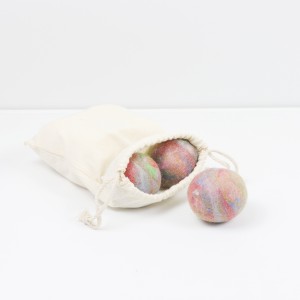 Wholesale Handmade Shaped Household Cleaning Tools & Accessories Natural Reusable Laundry White Woolen Felt Dryer Ball