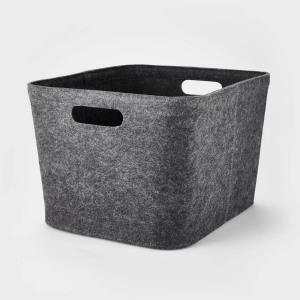 BSCI household pet felt storage basket felt storage bin