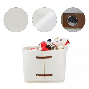Multipurpose Felt Storage Basket Storage bin for Nursery, Closets, Plant Cover, Bathroom Shelves, Toys