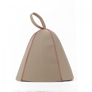 Hot Sale Anti-Heat Polyester Felt Sauna Hat – Unisex Adult Head Protection for Spa & Sauna Room