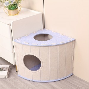 Eco-friendly Acoustic Panel Cat Bed – Cute Felt Cat Cave, New Design Durable Pet Bed for Indoor Pets & Pet Accessories