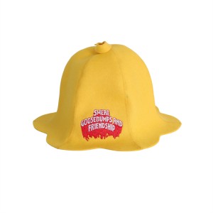 Hot Sale Wool Felt Sauna Hat Colorful Adult Head Protection Cap for Spa Sauna Room