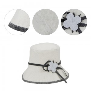 Hot Sale High Quality Wool Sauna Hat – Unisex Adult Wool Felt Cap for Spa & Sauna Room, Anti-Heat Head Protection