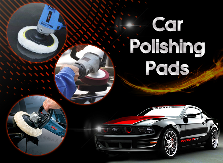 China 8pcs pack wool foam polishing pads for car Manufacturers and