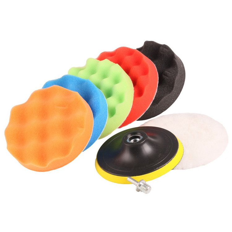 China 8pcs pack wool foam polishing pads for car Manufacturers and