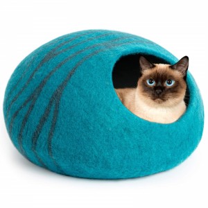 cat house pet sleeping bed Soft wool cat house Kitty cave