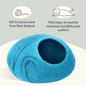 cat house pet sleeping bed Soft wool cat house Kitty cave