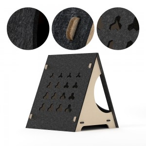 New Acoustic Panel Cat Bed – Felt Cat Cave House, Durable Eco-friendly Cozy Pet Bed for Small Dogs & Cats