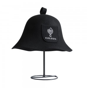 Professional Unisex Wool Felt Sauna Hat 100% Merino Wool Anti-Heat Head Cap for Adult Spa Protection