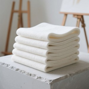 Premium Woven Patchwork White Wool Felt Sheets – Ideal for Crafting Projects