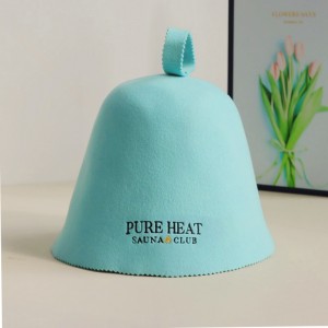 Hot Sale 100% Merino Wool Felt Sauna Hat Unisex Adult Head Protection for Sauna Room & Spa Use