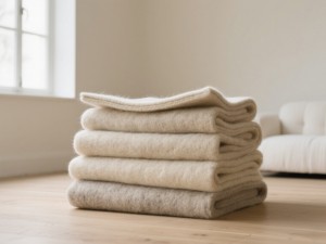 100% Pure White Wool Felt Sheets – Industrial Craft Grade, Custom Sizes for Seasonal DIY