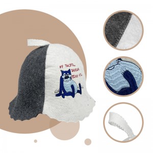 Wool Sauna Hat I’ll Sing Right Now for Sauna Banya Bath House – Sauna Hat Finnish Ukraine Sauna Hat Wool – Russian Sauna Banya Hat for Men Sauna Hats Russian