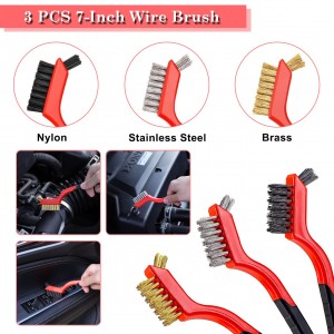 24packs car clean tools drill brush kit