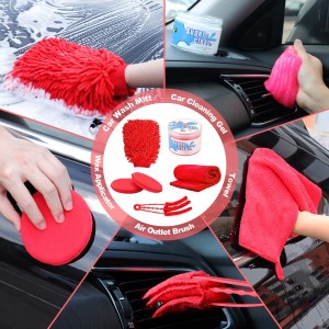 24packs car clean tools drill brush kit