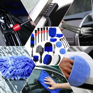 20pcs car clean drill brush set